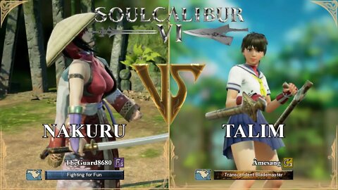 Nakuru (TheGuard8680) VS Talim (Âmesang) (SoulCalibur™ VI: Online)