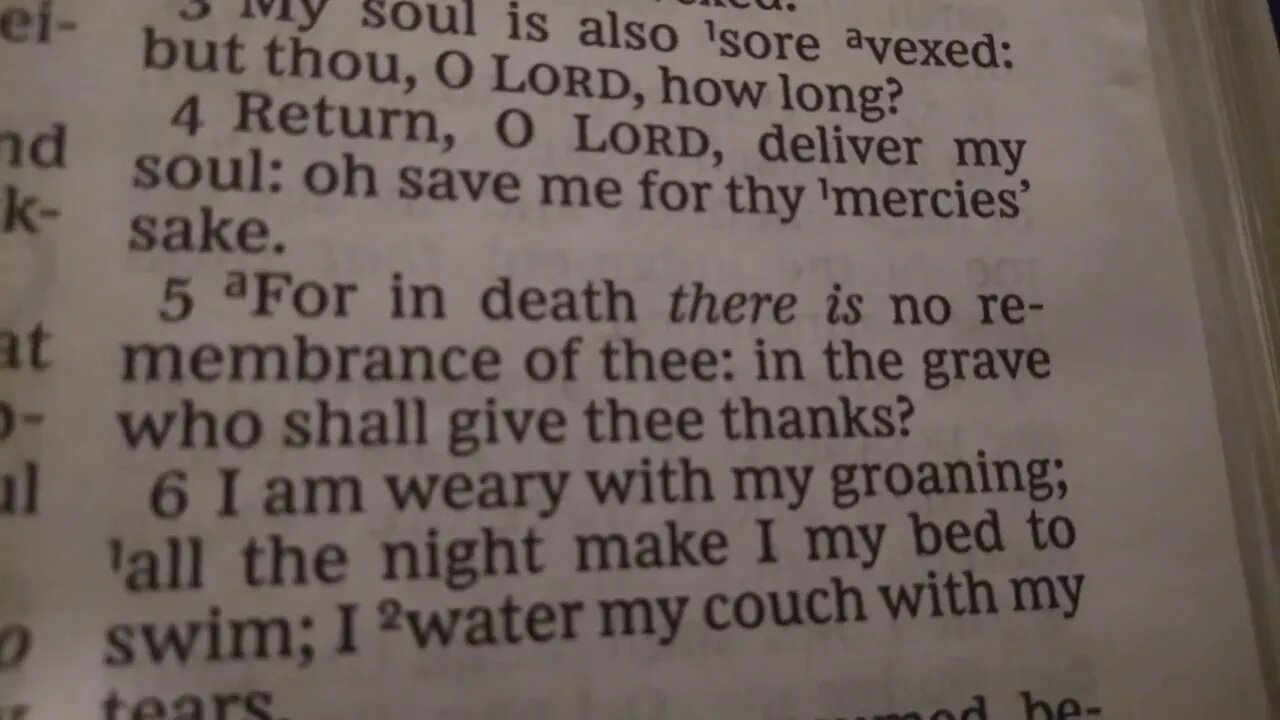 Psalm 6 KJV (take 20.Feb.2022) 🙏🏾