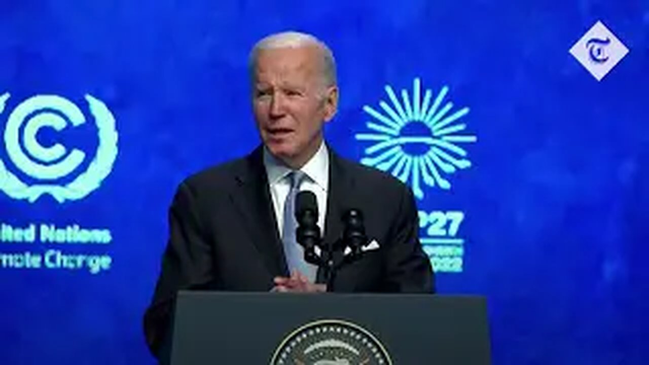 Joe Biden commits to climate targets during Cop27 Speech in Egypt