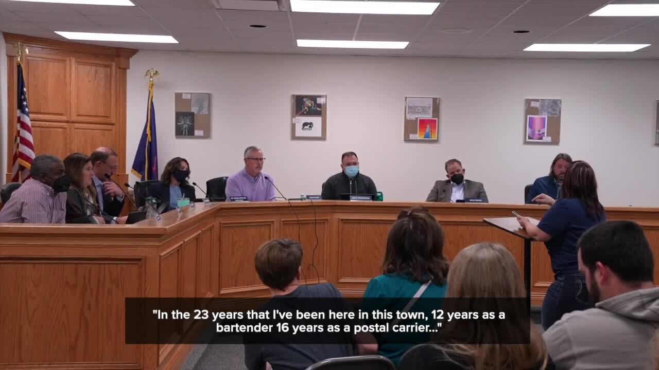 DeWitt residents shared opinions on district's mask policy at Monday's school board meeting