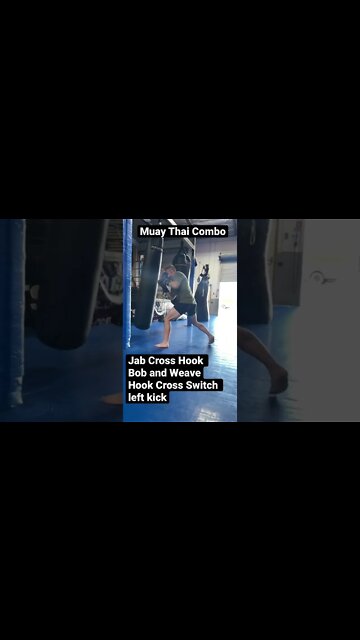 Muay Thai Combo on the Heavy Bag
