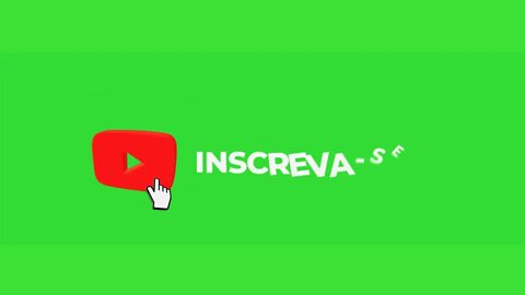 Chroma key botão inscreva-se green screen