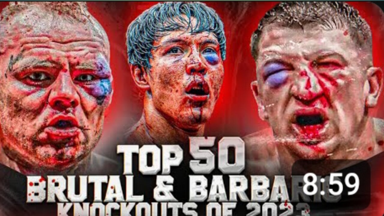 Top 50 Crazy _ Brutal Knockouts From 2023 _ MMA_ BARE KNCKLE_ BOXING _ MUAY THAI