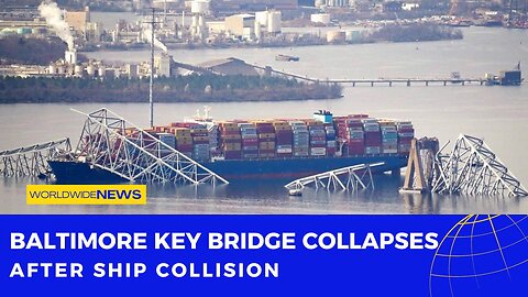 Baltimore Key Bridge Collapses After Ship Collision