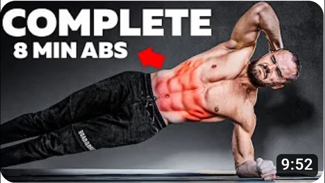 COMPLETE 8 Min ABS Workout at Home (ABS ON FIRE)