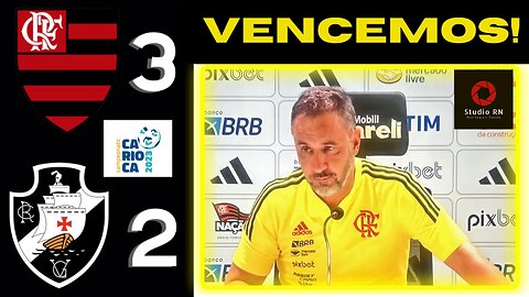 VÍTOR PEREIRA GANHA FÔLEGO COM A VITÓRIA SOBRE O VASCO POR 3 x 2- Flamengo vai ficar quase imbatível