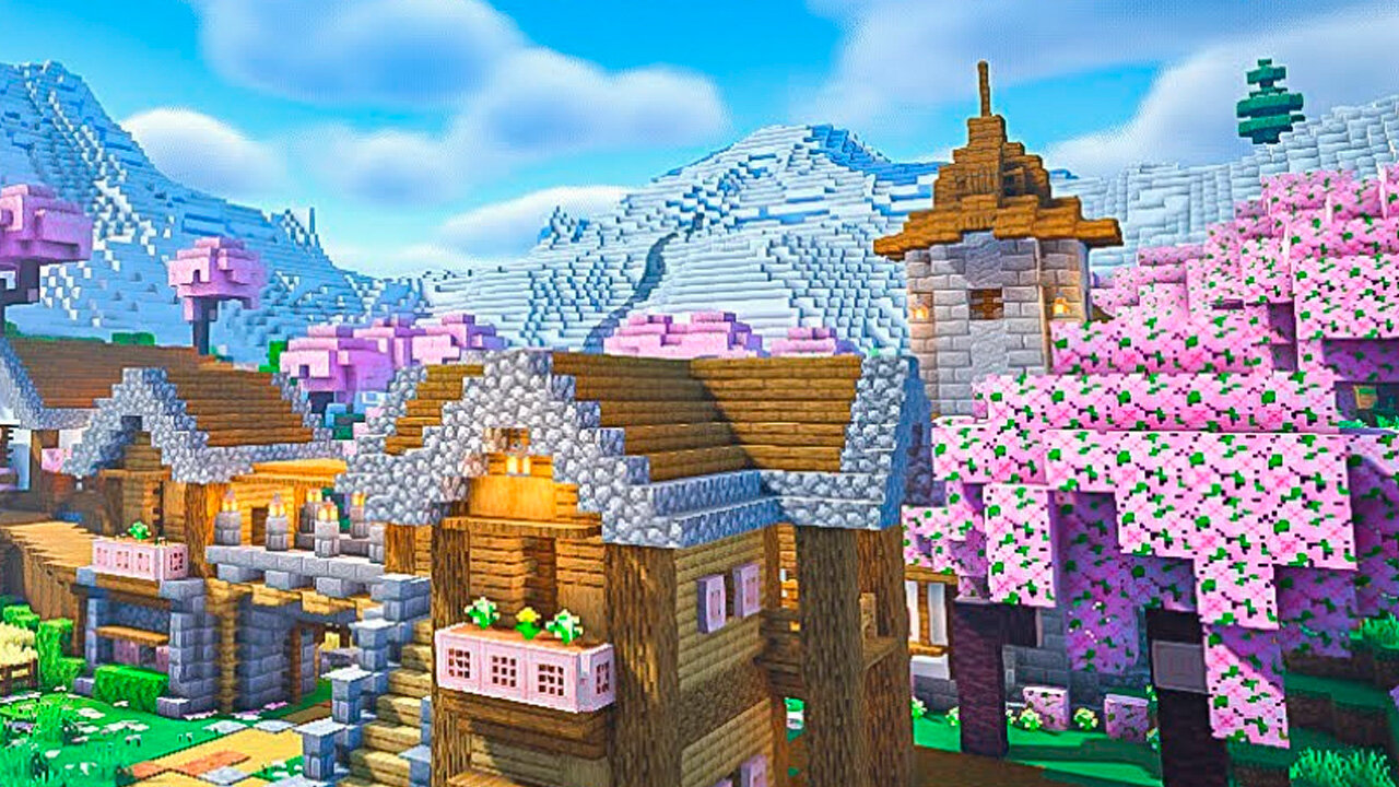 Building | Minecraft Relaxing | Mountain Village