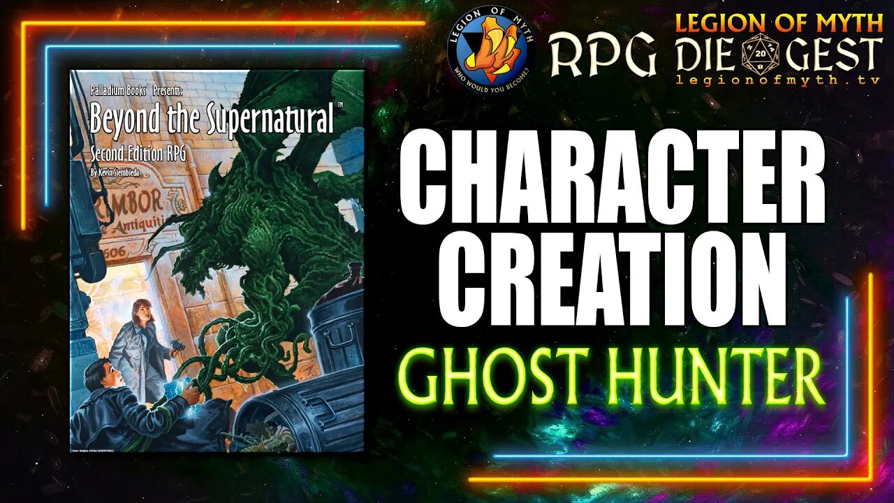 [103-1] - Palladium Books BEYOND THE SUPERNATURAL - Character Creation: Ghost Hunter P.C.C.