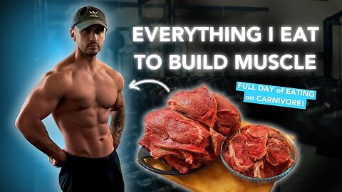 Everything I eat on the Carnivore Diet to build muscle Fast (Zero Carbs)