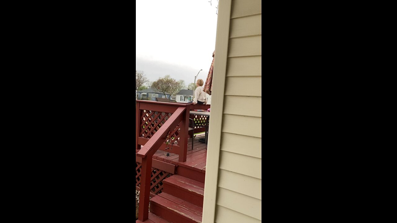 Porch concert after day at the farm!