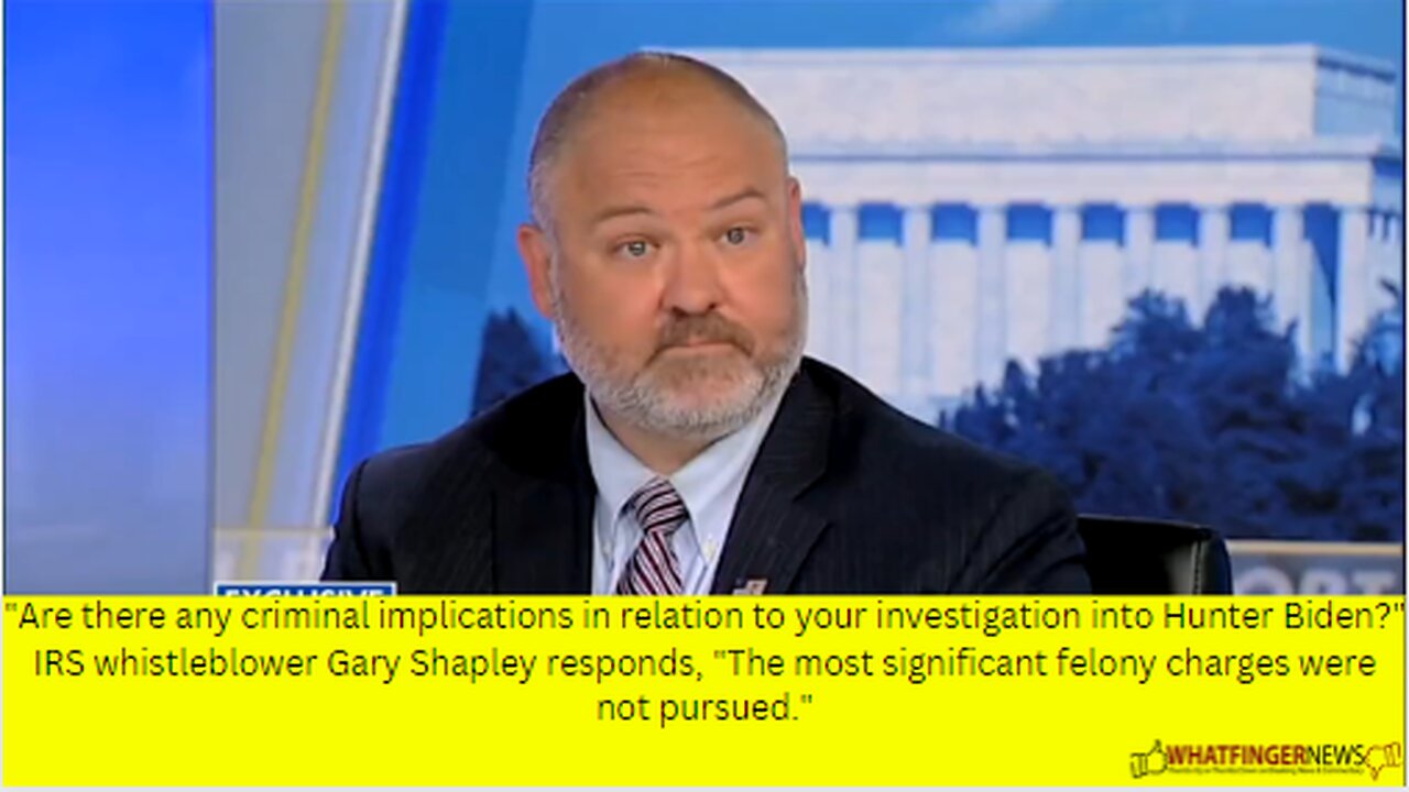 "Are there any criminal implications in relation to your investigation into Hunter Biden?"