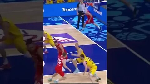 Poland steal but are DENIED by Bliznyuk #shorts #eurobasket #fiba