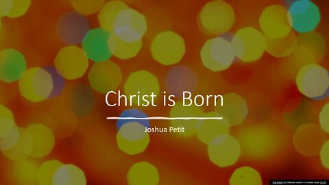 Christ Is Born