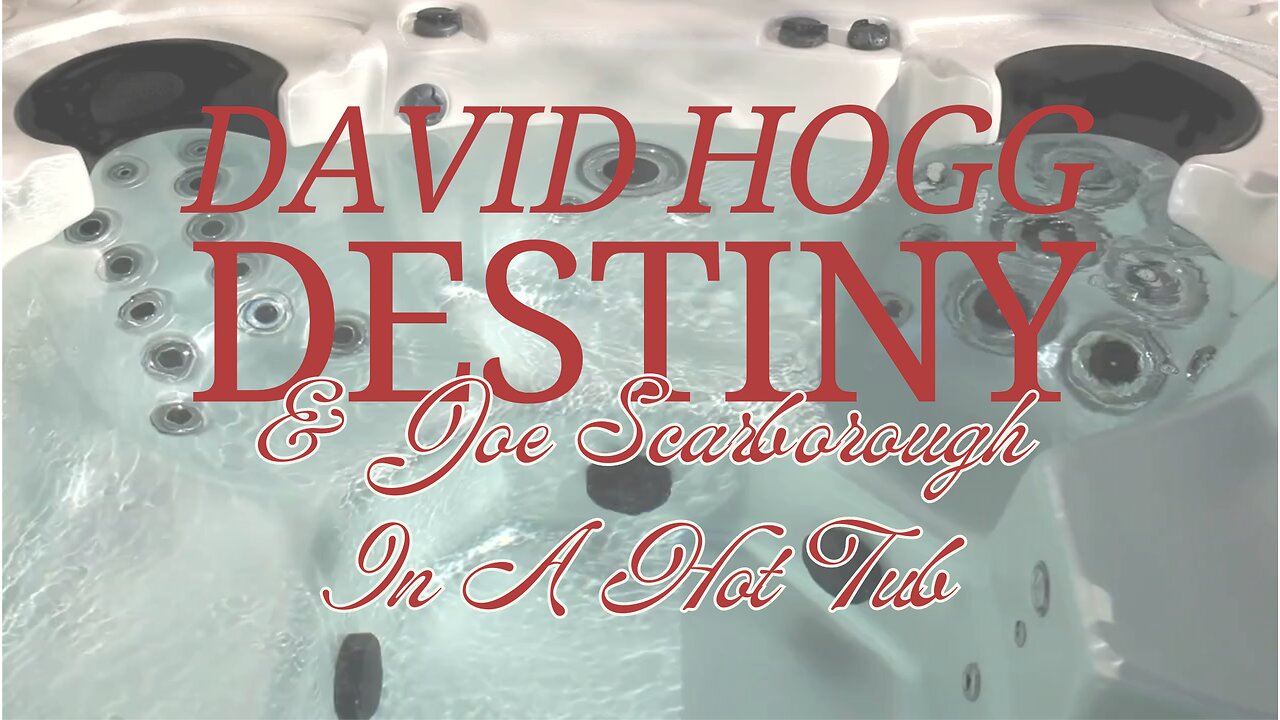 David Hogg, Destiny & Joe Scarborough In A Hot Tub (MAGA Prehistoric Dinosynth)