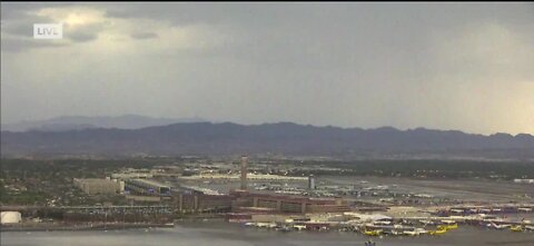 Las Vegas flights delayed due to thunderstorms