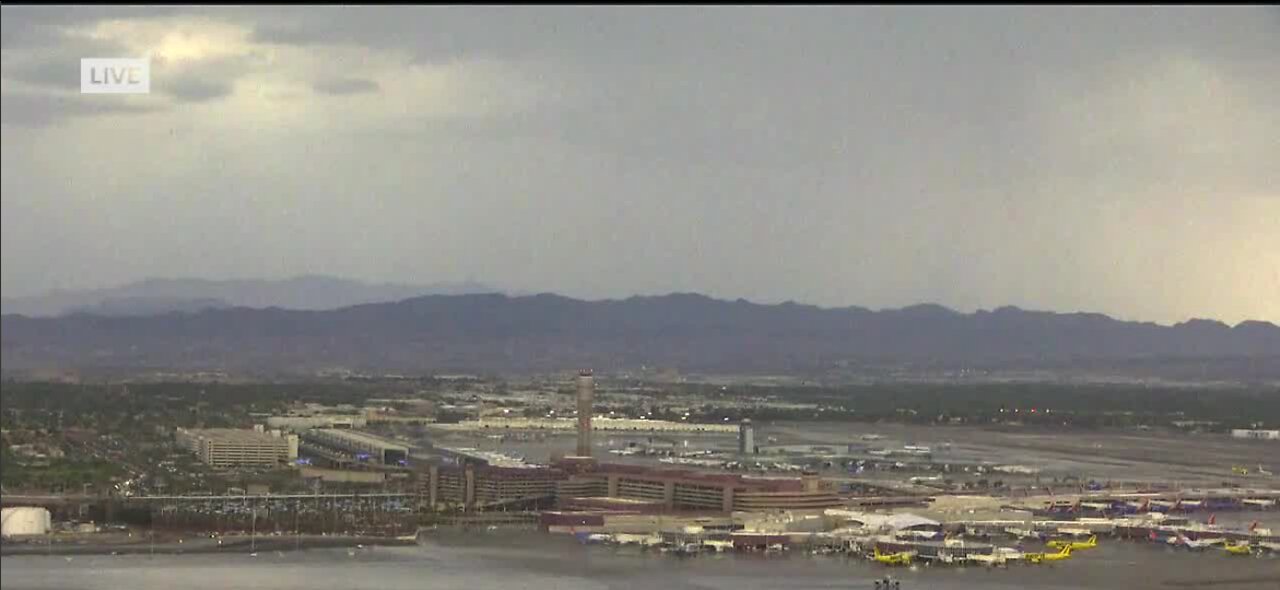 Las Vegas flights delayed due to thunderstorms