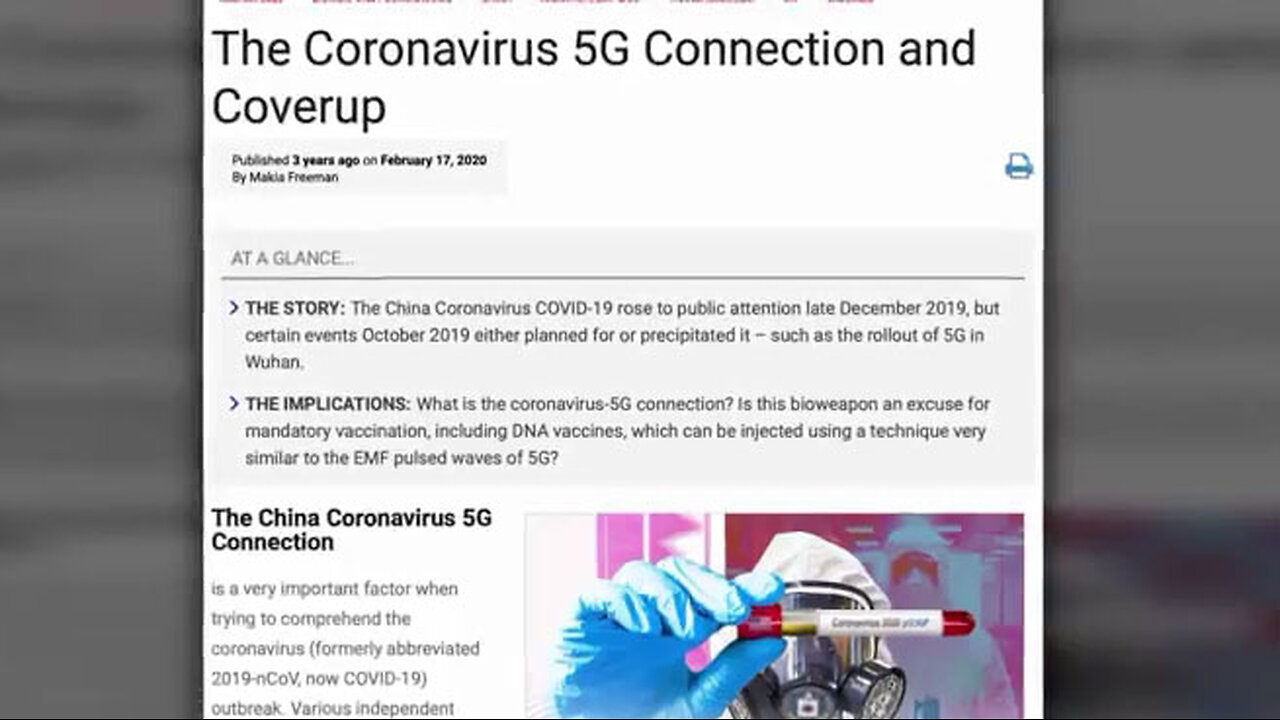 PEER-REVIEWED STUDY: 5G EMF Radiation Induces the Body to Create New "Viruses" and Illnesses | TPV