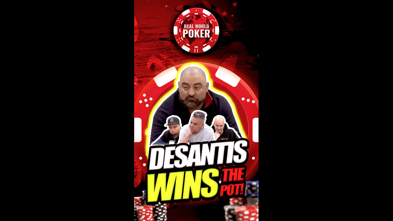 Ultimate Poker Action: Desantis Wins the Pot! 🃏💲