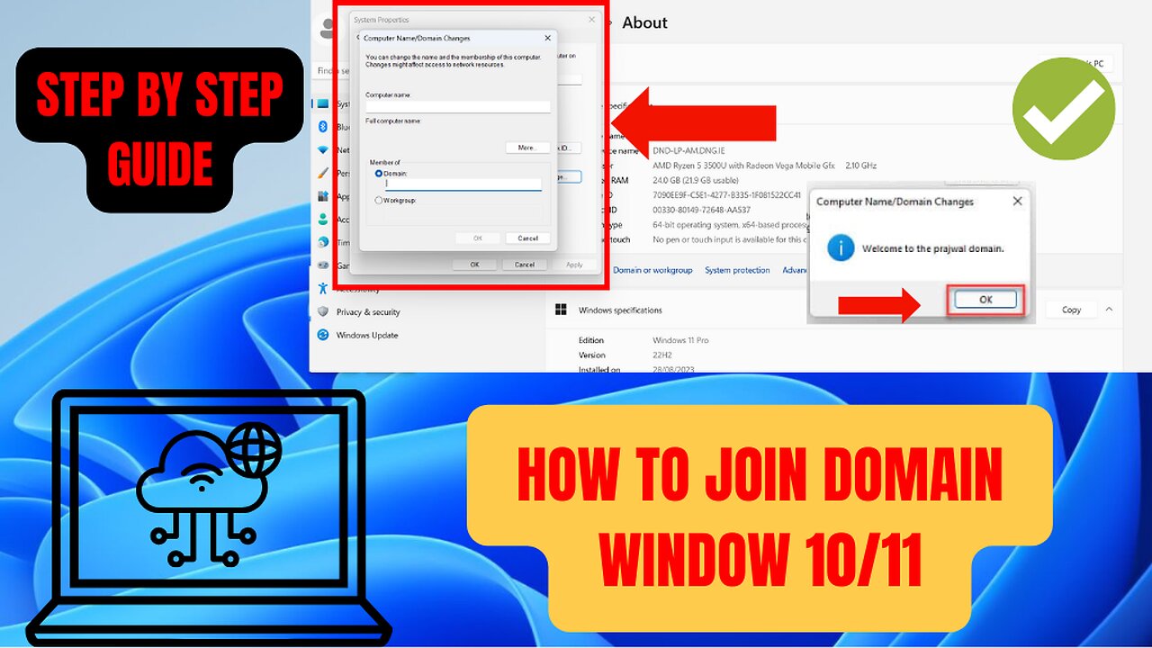 How to Join a Domain Server in Windows 10 and 11