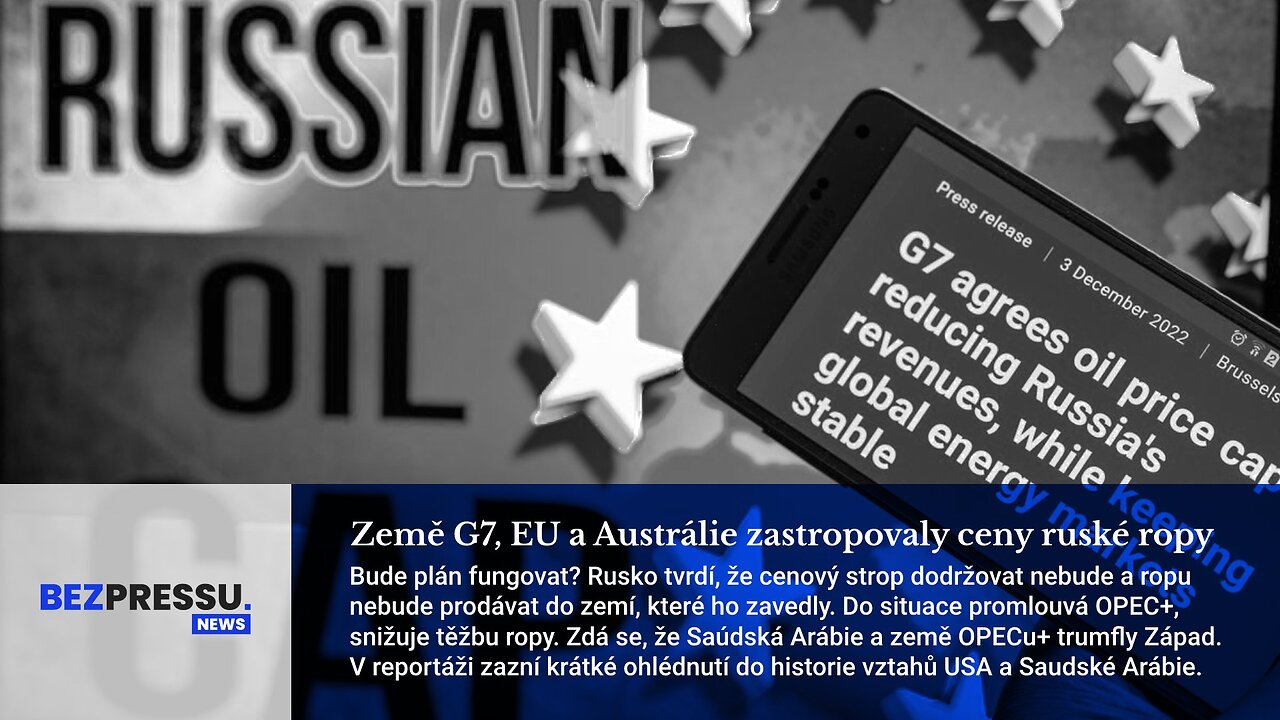 Země G7, EU a Austrálie zastropovaly ceny ruské ropy