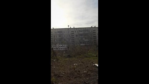 Burnt armored car of the Azov forces in Bakhmut