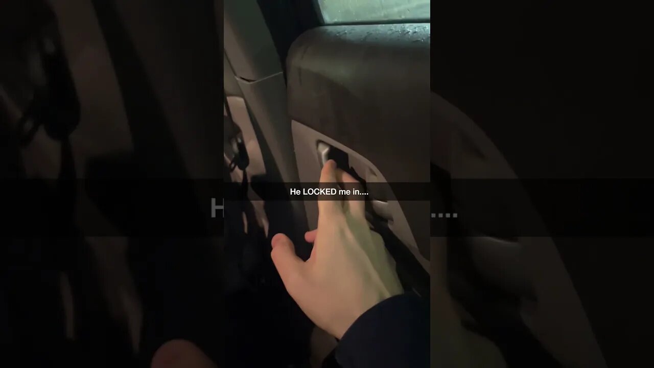 My Uber Driver LOCKED me in HIS CAR #omg #shorts