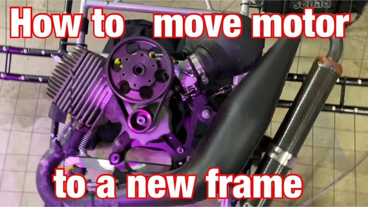 How to swap motor from one Paramotor frame to another