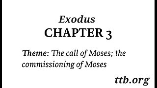 Exodus Chapter 3 (Bible Study)