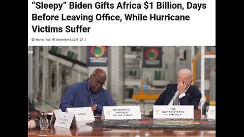 Joe Biden Falls Asleep While at Africa Summit