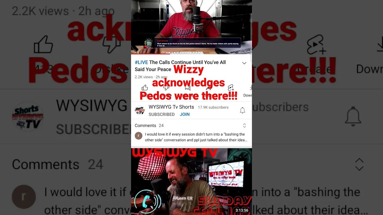 Wysiwyg acknowledges that Pedos were there in 1776 Camp