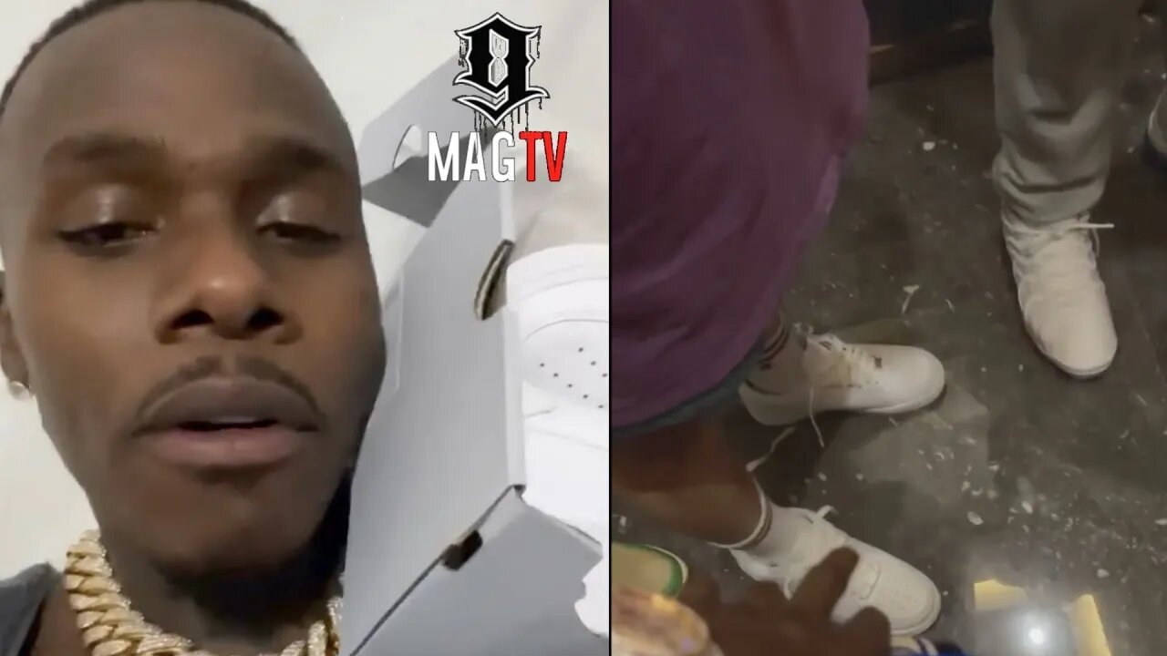 DaBaby Gives Fan Pair Of His Air Force Ones While Touring In Korea! 👟