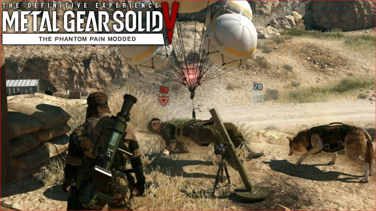 D-Dog fultons a man as soon as he wakes up - Modded MGS 5