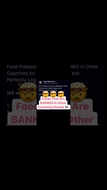 These Foods Are BANNED in Other Countries Except USA! Subscribe to PPNutra