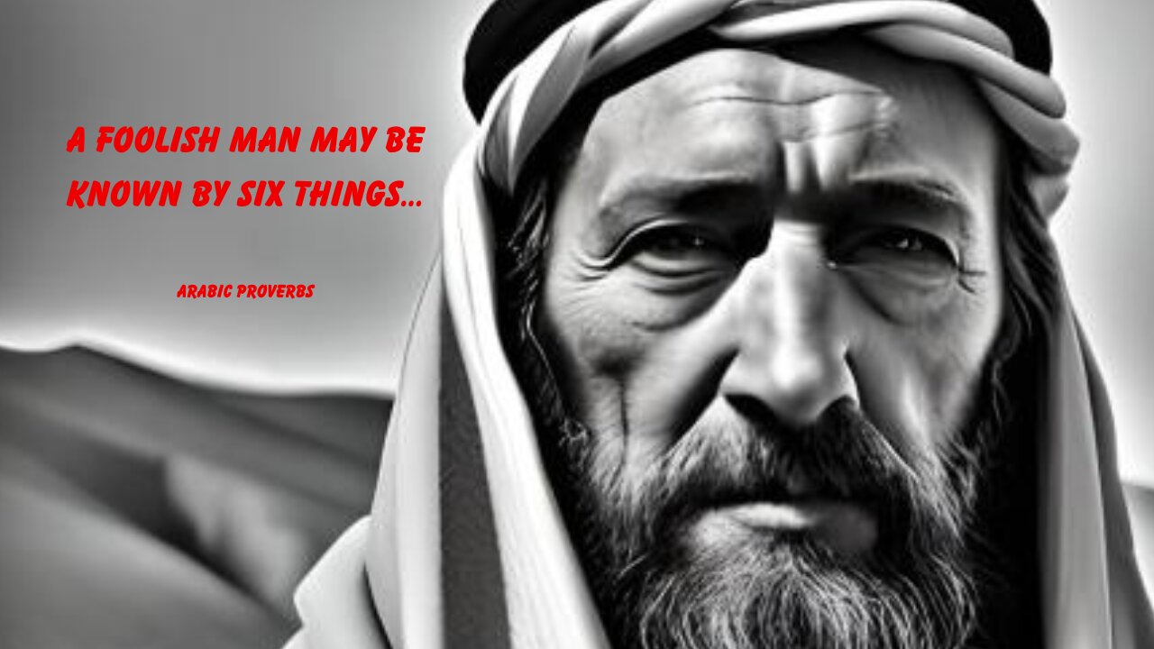 A foolish man may be know by six things...