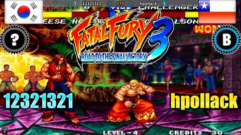 Fatal Fury 3 (12321321 Vs. hpollack) [South Korea Vs. Chile]