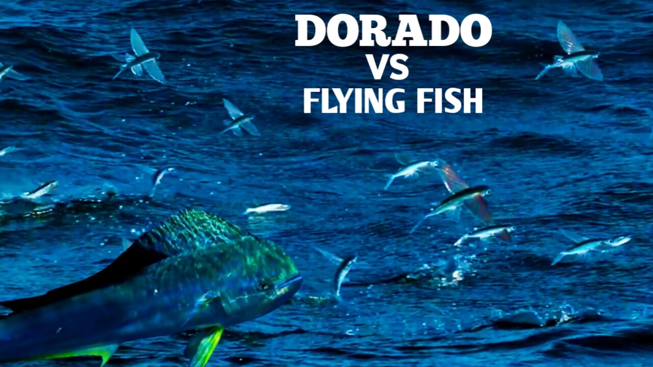 Dorado Fish vs Flying Fish | Flying Fish With Amazing Skills To Escape Sea Predators |