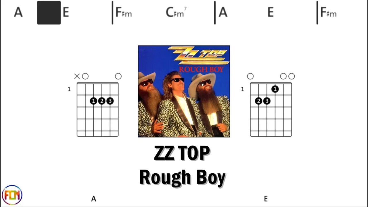 ZZ TOP Rough Boy - Guitar Chords & Lyrics HD