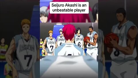 Seijuro Akashi is an unbeatable player 🥶 #anime #kurokonobasket #fyp