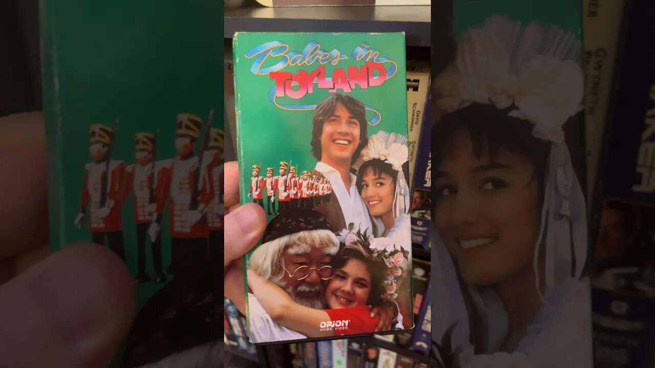 Keanu Reeves Christmas movie Drew Barrymore Pat Morita #shorts #vhs #christmasmovies #didyouknow