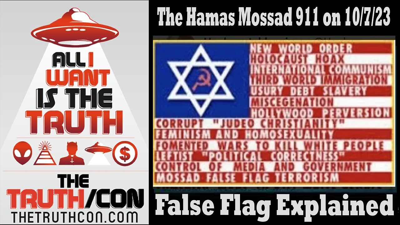 The Hamas Mossad 911 on 10/7/23 False Flag Explained