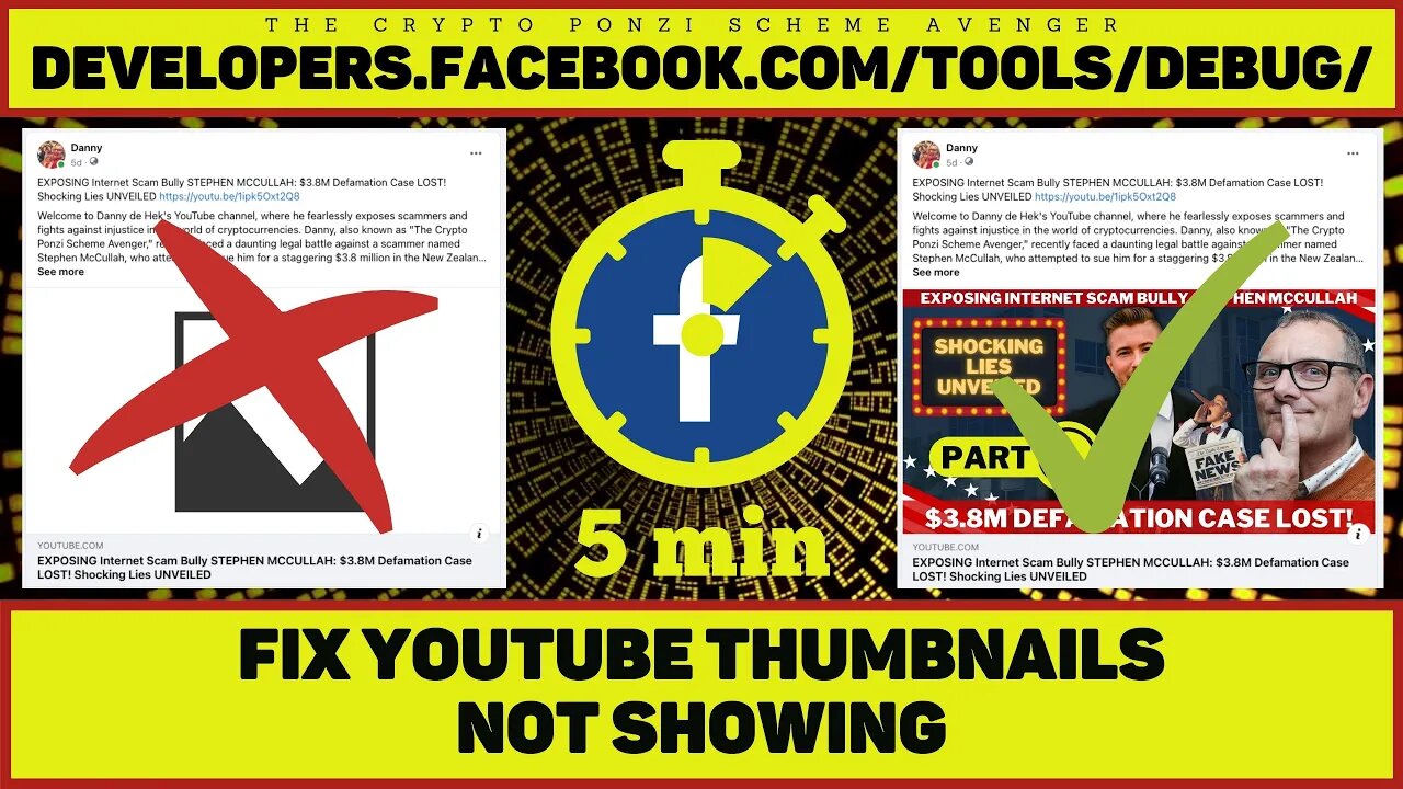 5-Min Solution: How to Fix YouTube Thumbnails Not Showing on Facebook: Sharing Debugger #linkpreview
