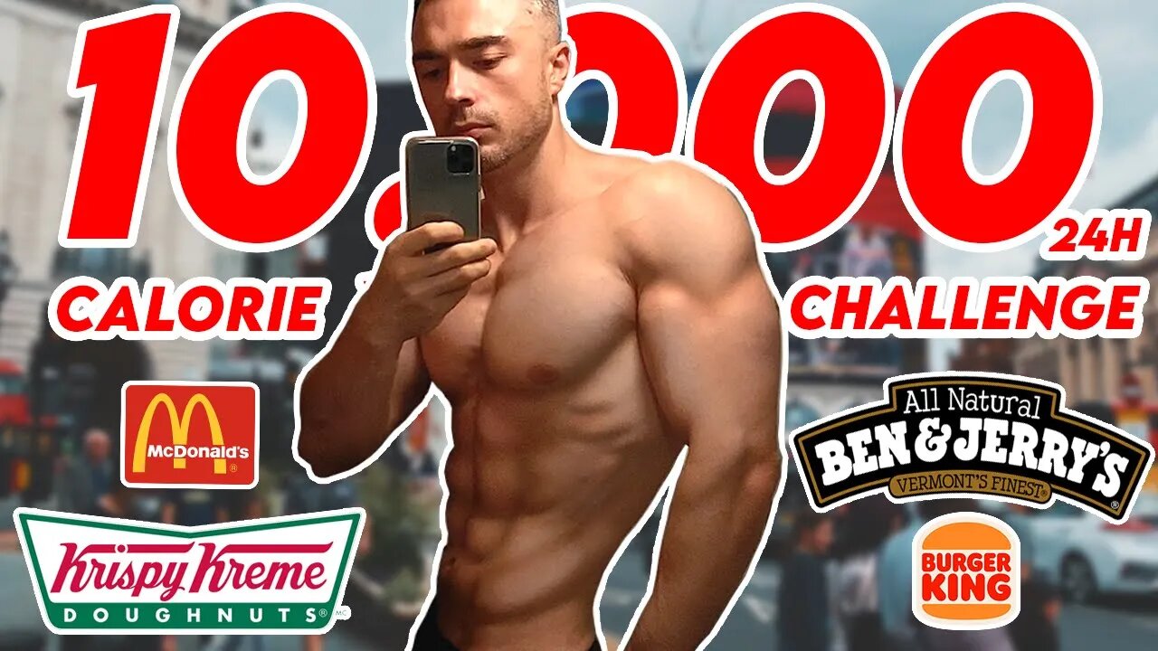 Epic 10,000 Calorie Cheat Day Challenge Man Vs Food Walk Around London #cheatday #mukbang #fitness