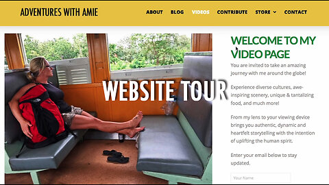 Website Tour - AdventuresWithAmie.com (2023)