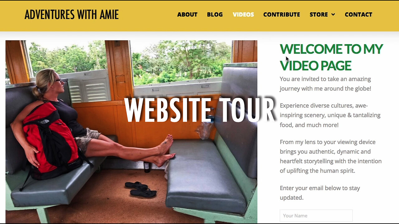 Website Tour - AdventuresWithAmie.com (2023)