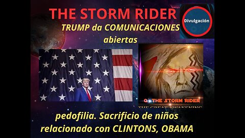 TRUMP da COMUNICACIONES abiertas pedofilia. Sacrificio de niños relacionado con CLINTONS, OBAMA