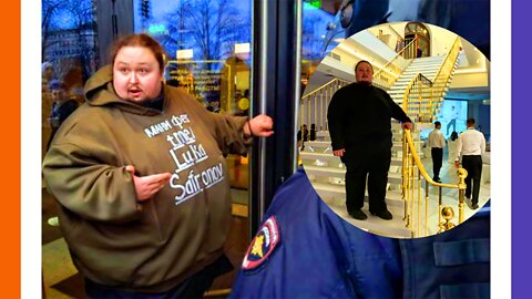 McDonald's Lover Chains Himself To Door In Moscow