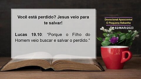 Você está perdido? Jesus veio para te salvar!