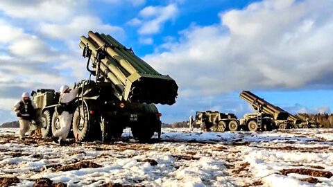 Russia and Belarus test rockets launchers in military drills