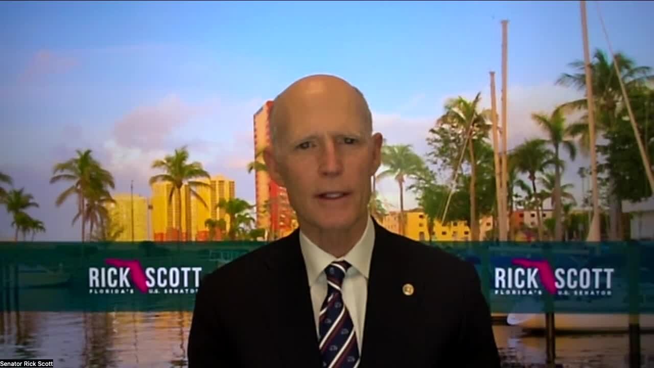 Chris Shaw speaks with Senator Rick Scott