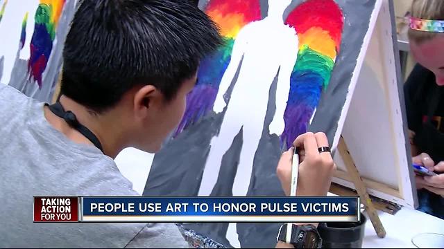 Painting with a Twist honors Pulse victims on the one year anniversary